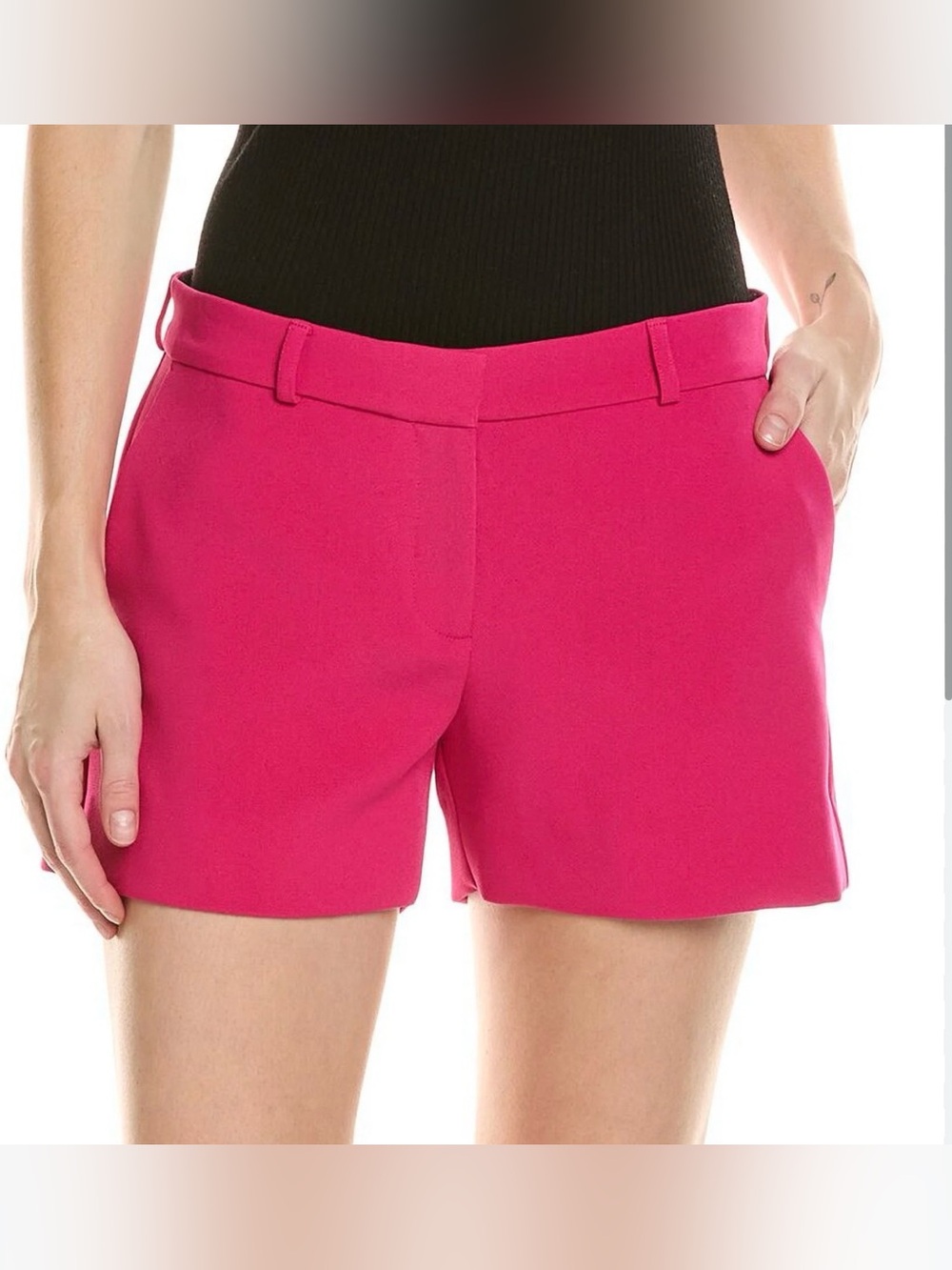 The Kooples Hot Pink High Waist Tailored Shorts FR size 38 (US 6/ Medium)